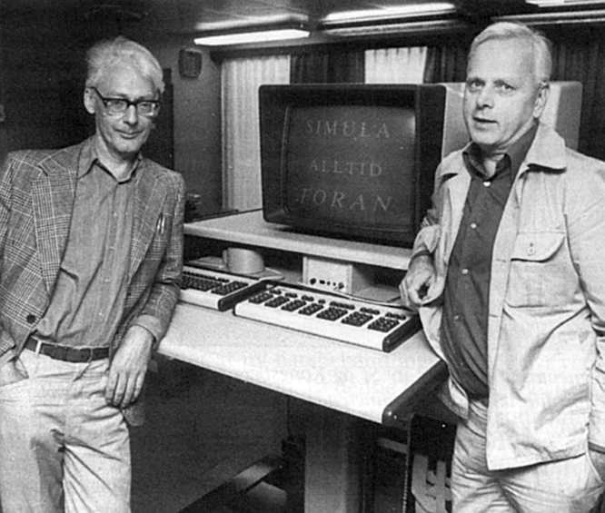 Photograph of Ole-Johan Dahl and Kristen Nygaard